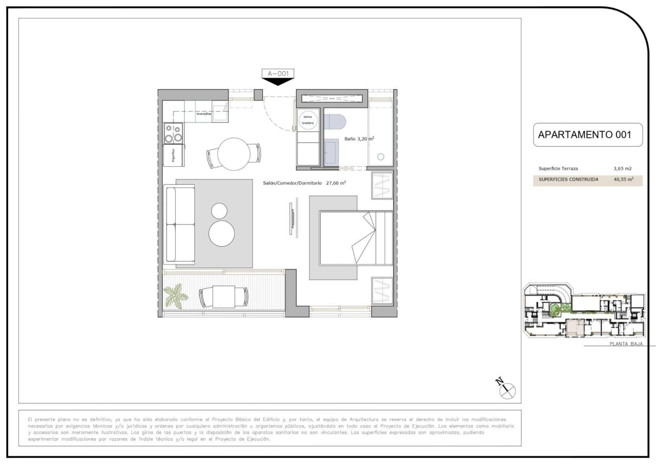 Апартаменты в Сан-Педро-дель-Пинатаре, Испания, 40 м² - фото 13