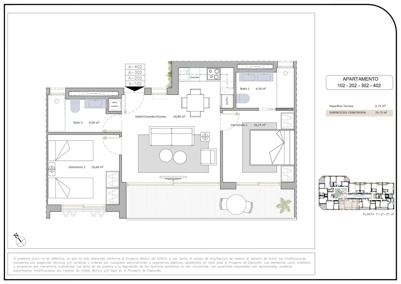 Апартаменты в Сан-Педро-дель-Пинатаре, Испания, 70 м² - фото 13