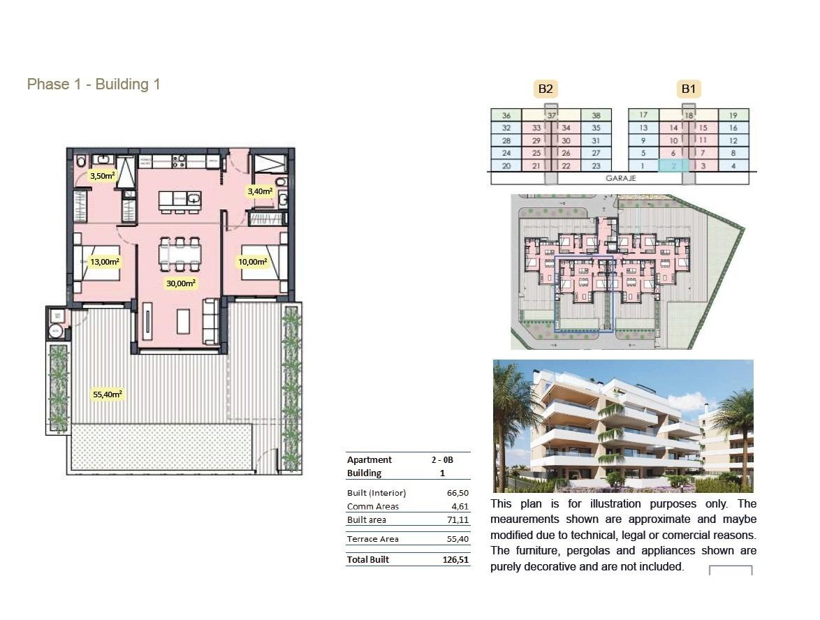Апартаменты в Торре-Пачеко, Испания, 71 м² - фото 19