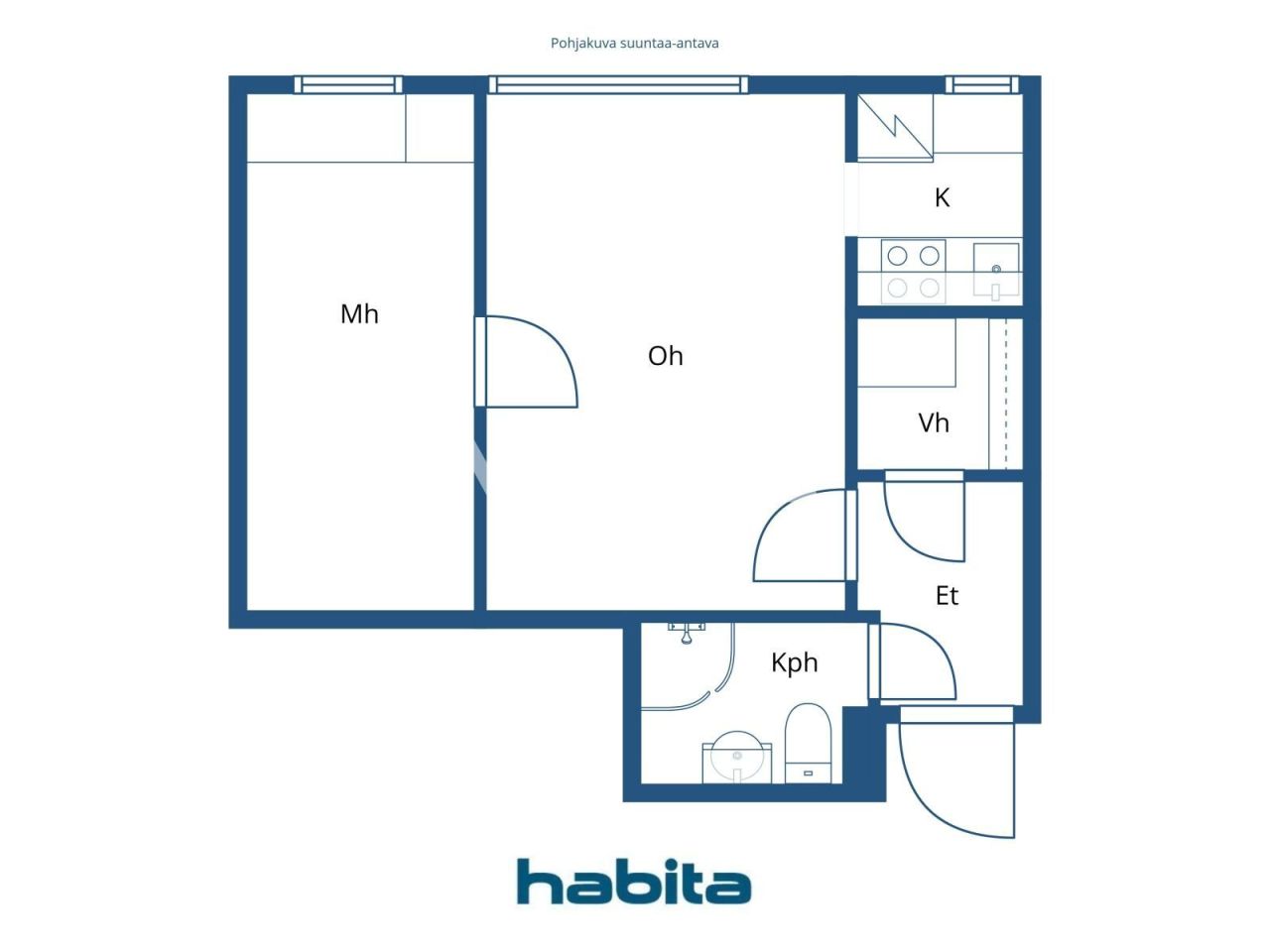 Апартаменты в Лахти, Финляндия, 39 м² - фото 2