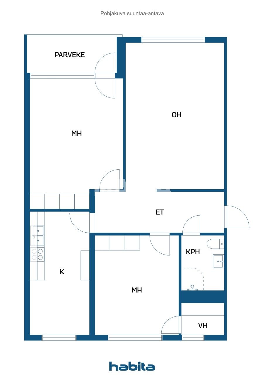 Апартаменты в Лахти, Финляндия, 71 м² - фото 2