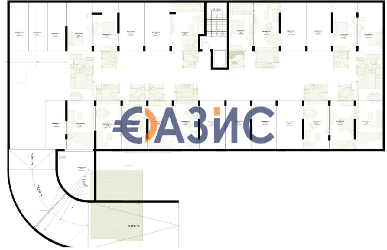 Апартаменты в Равде, Болгария, 60.4 м² - фото 16