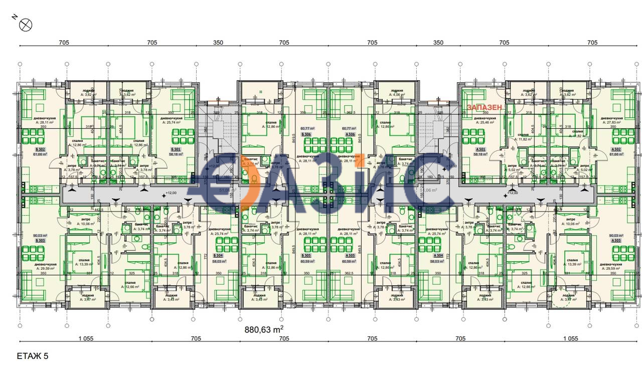 Апартаменты в Бургасе, Болгария, 65.8 м² - фото 17