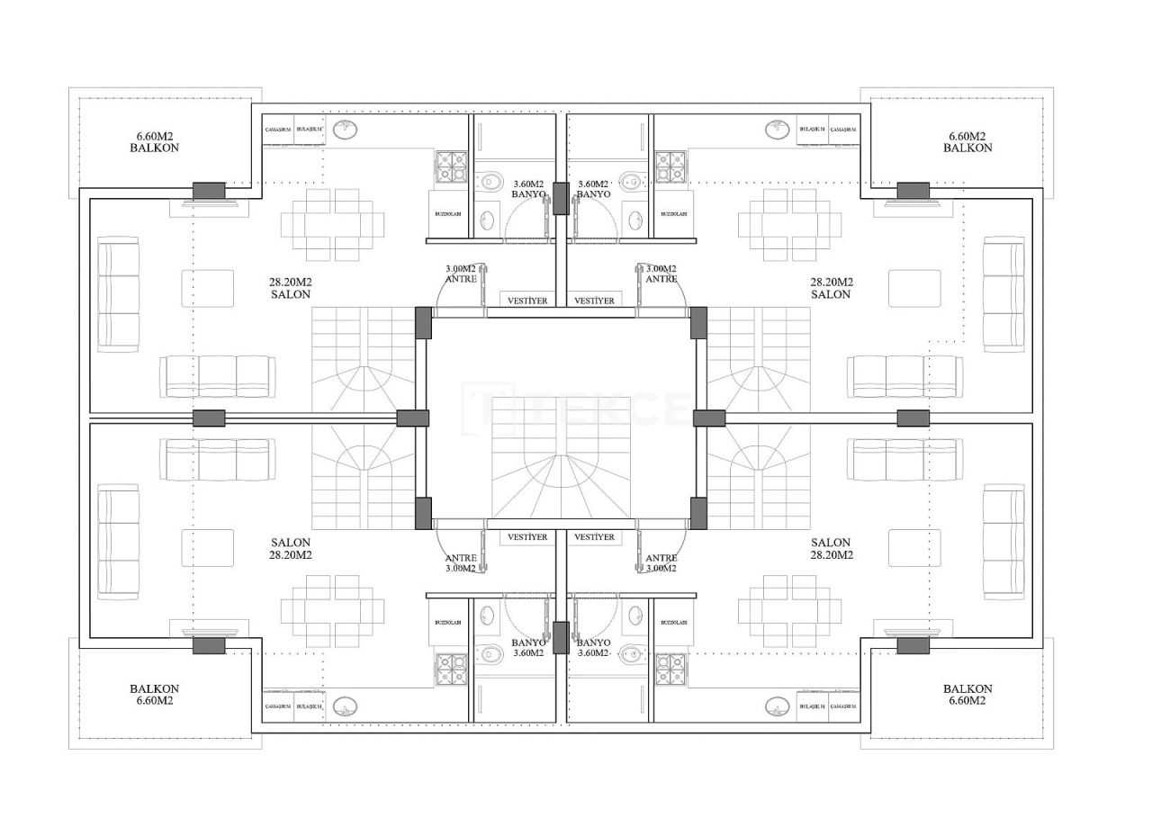 Апартаменты в Анталии, Турция, 95 м² - фото 10