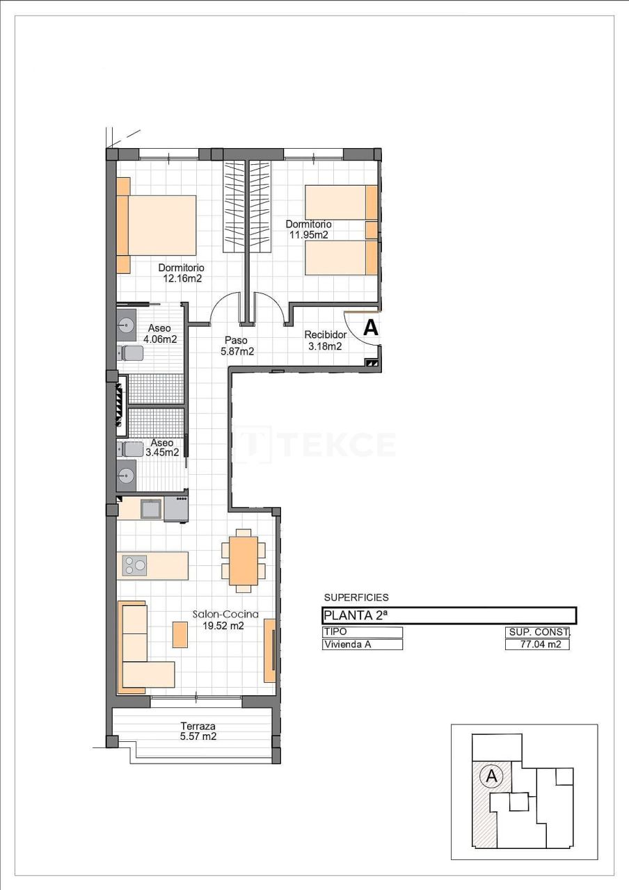 Апартаменты в Сан-Педро-дель-Пинатаре, Испания, 71 м² - фото 14