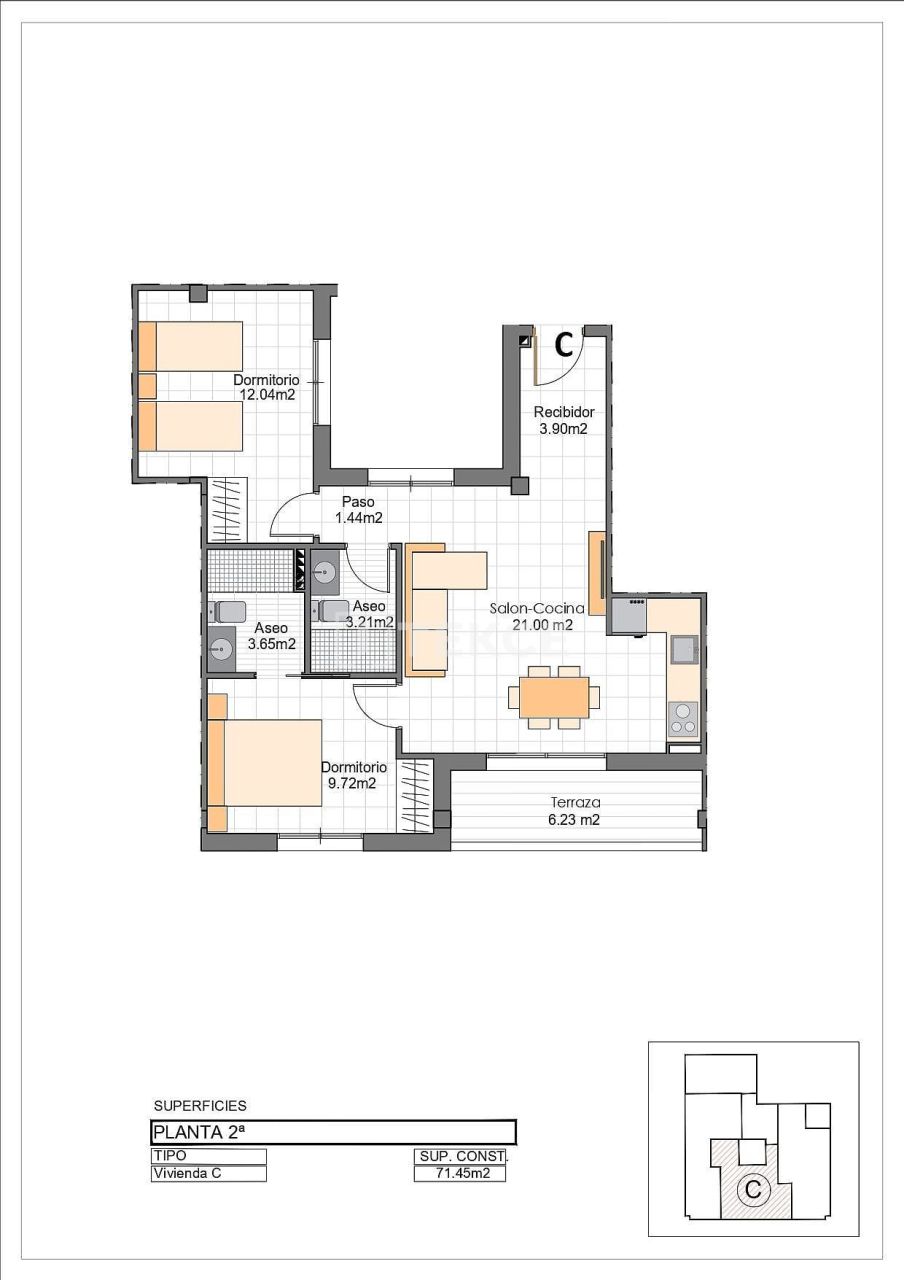 Апартаменты в Сан-Педро-дель-Пинатаре, Испания, 83 м² - фото 16