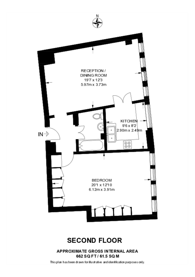 Квартира в Лондоне, Великобритания, 62 м² - фото 7