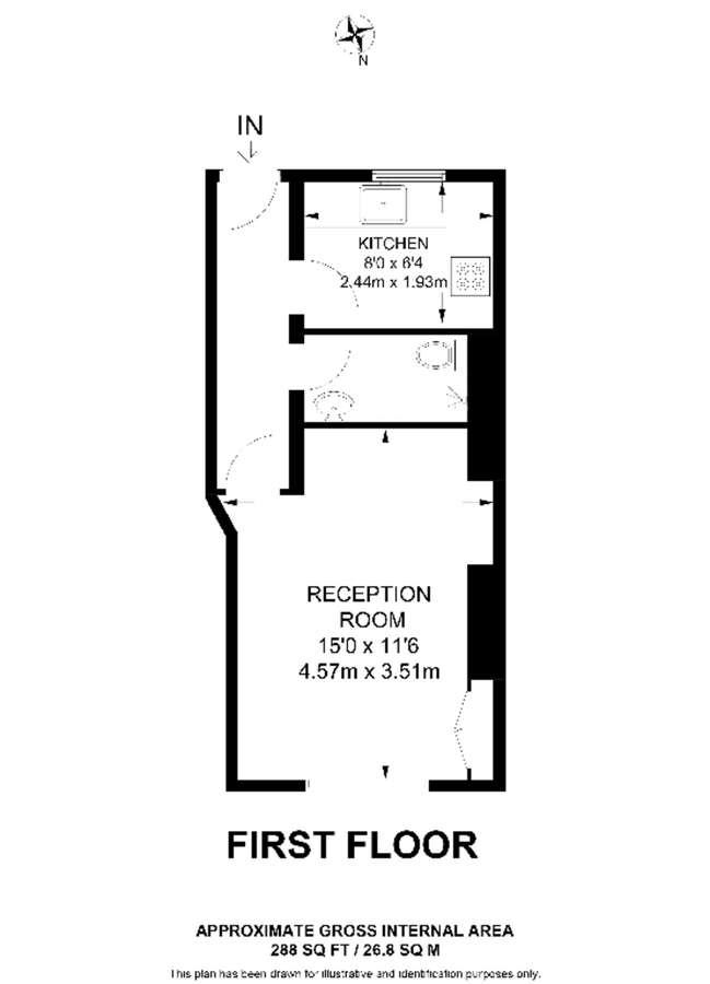 Квартира в Лондоне, Великобритания, 27 м² - фото 8