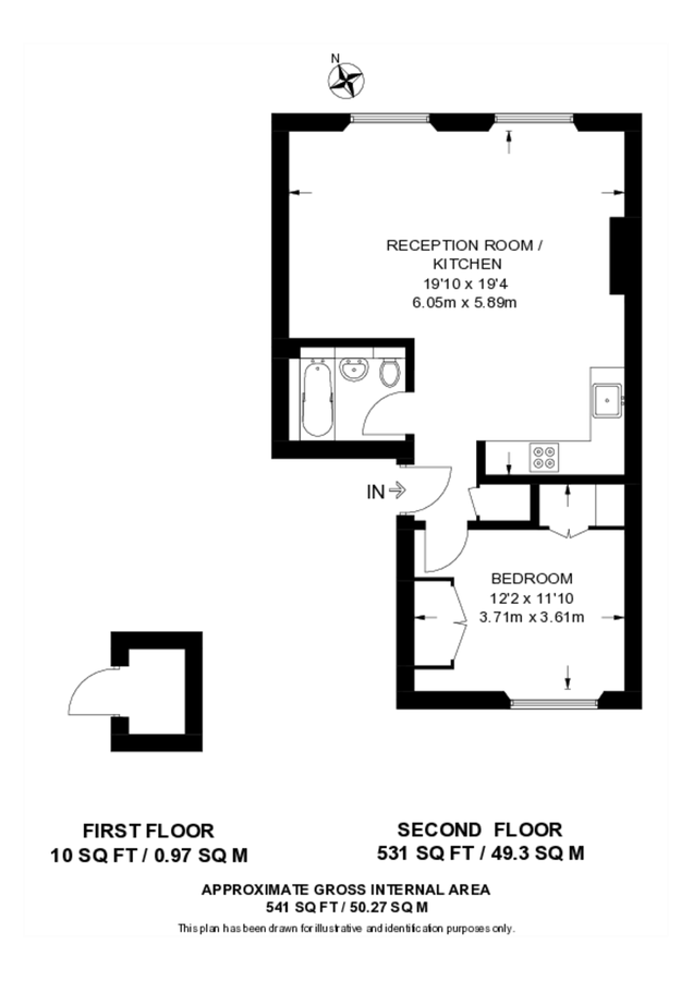 Квартира в Лондоне, Великобритания, 50 м² - фото 12