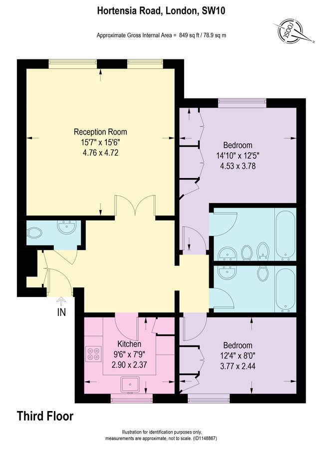 Квартира в Лондоне, Великобритания, 79 м² - фото 12