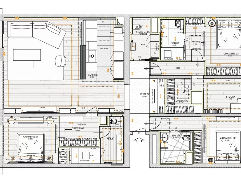 Квартира в Фонвьее, Монако, 245 м² - фото 13