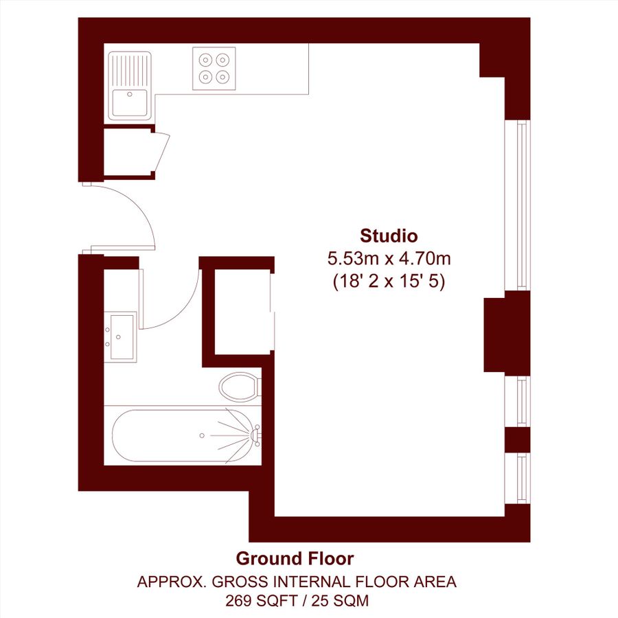 Квартира в Лондоне, Великобритания, 25 м² - фото 5