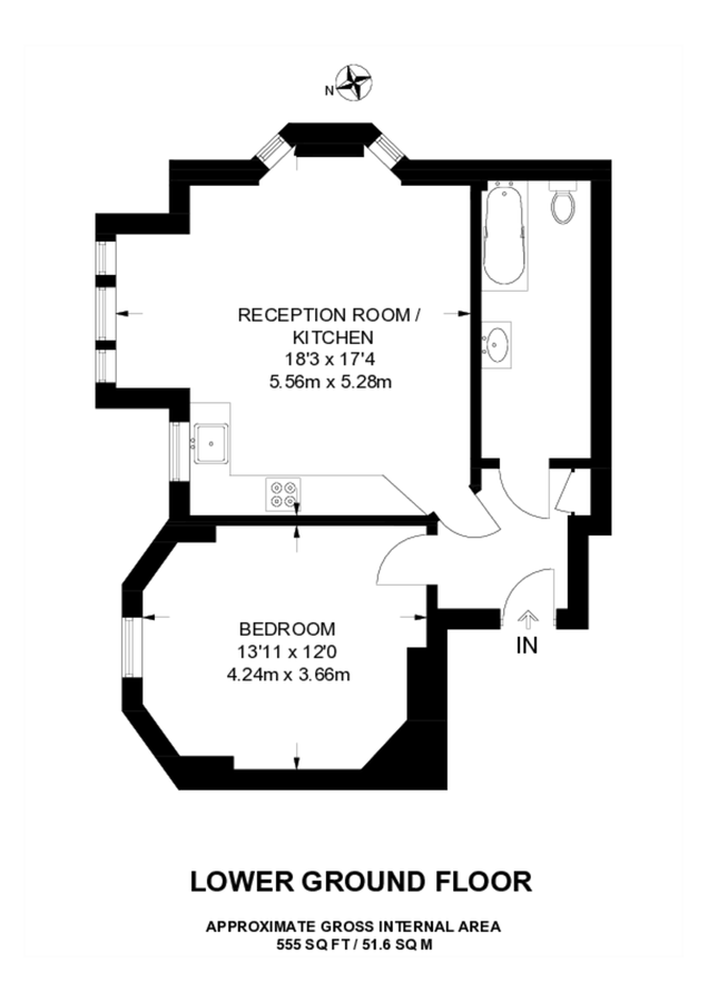 Квартира в Лондоне, Великобритания, 52 м² - фото 6