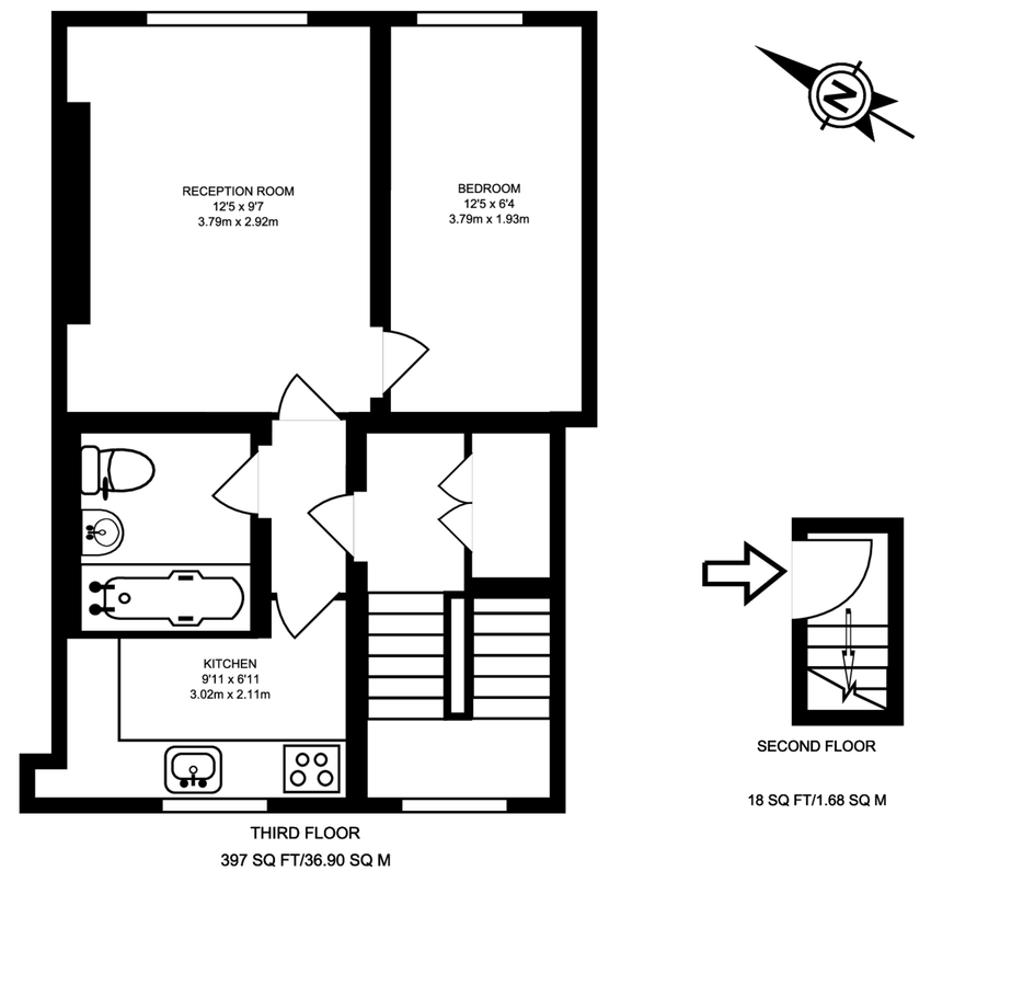 Квартира в Лондоне, Великобритания, 37 м² - фото 7