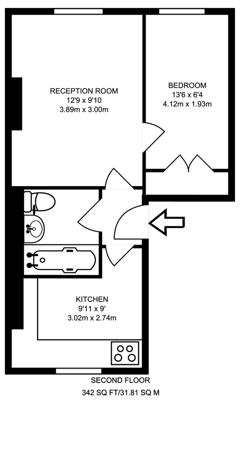 Квартира в Лондоне, Великобритания, 32 м² - фото 8
