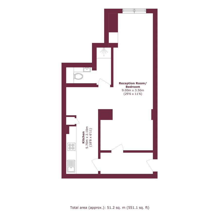 Квартира в Лондоне, Великобритания, 51 м² - фото 8