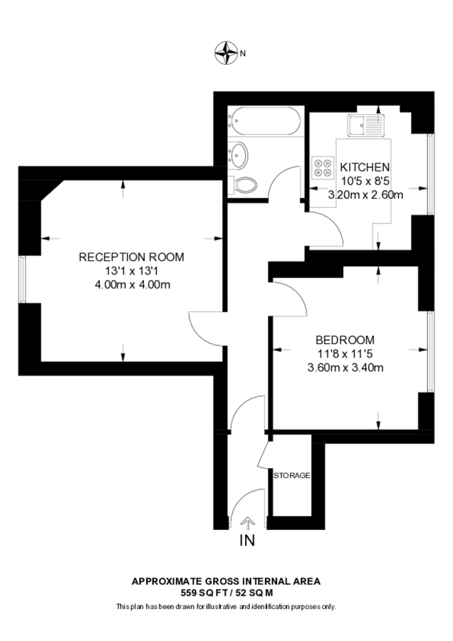 Квартира в Лондоне, Великобритания, 52 м² - фото 9