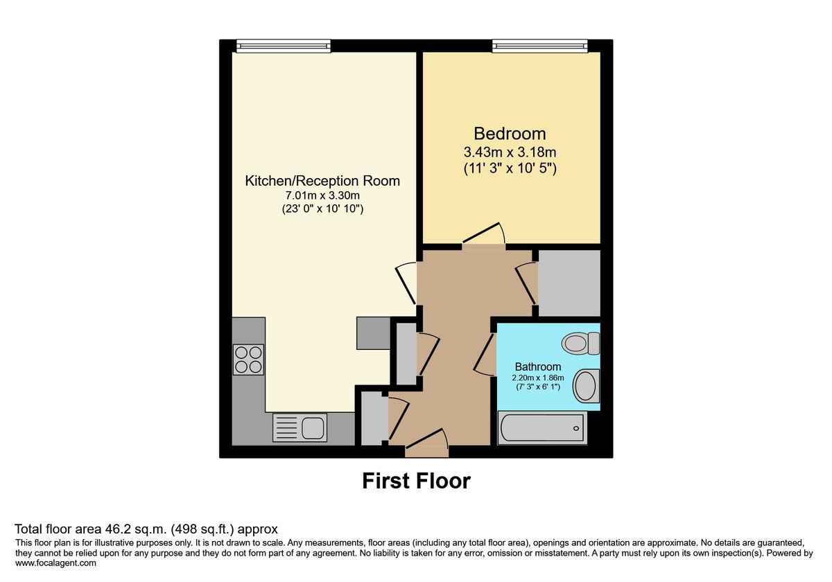 Квартира в Лондоне, Великобритания, 46 м² - фото 10