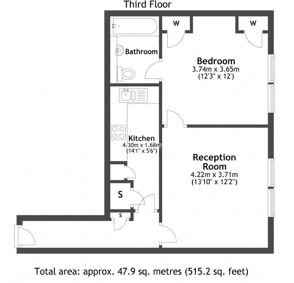 Квартира в Лондоне, Великобритания, 48 м² - фото 10