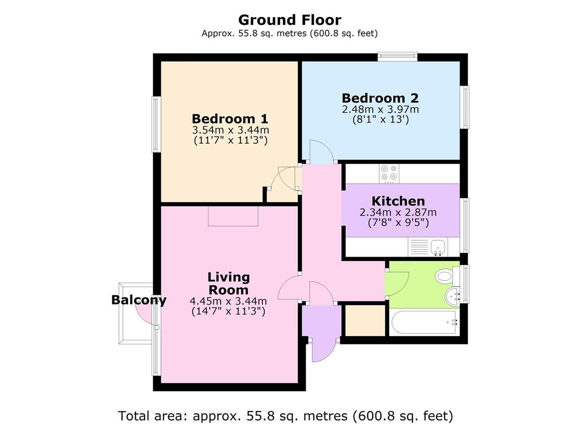 Квартира в Лондоне, Великобритания, 56 м² - фото 11