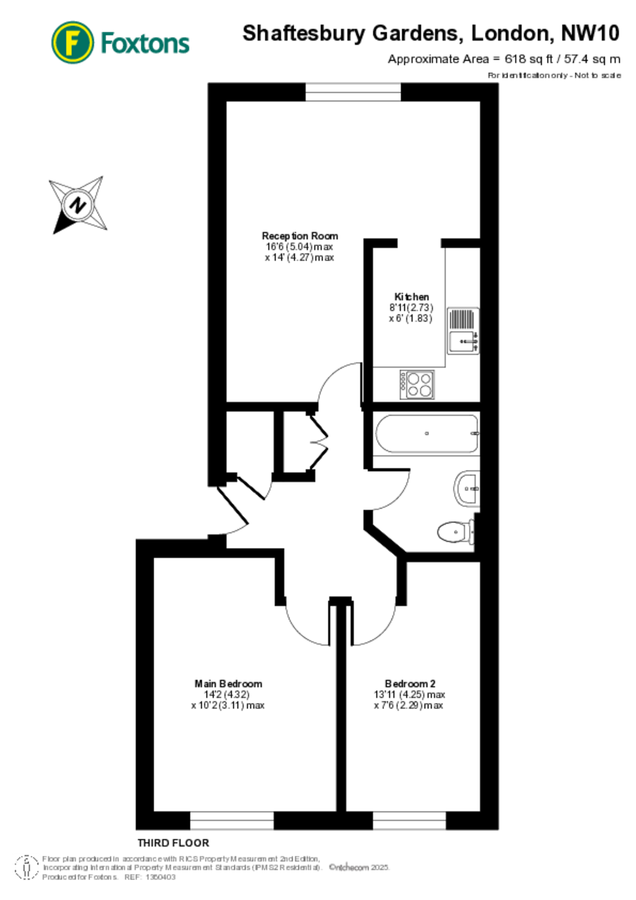 Квартира в Лондоне, Великобритания, 57 м² - фото 12