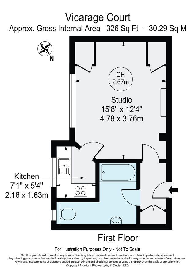 Квартира в Лондоне, Великобритания, 30 м² - фото 12