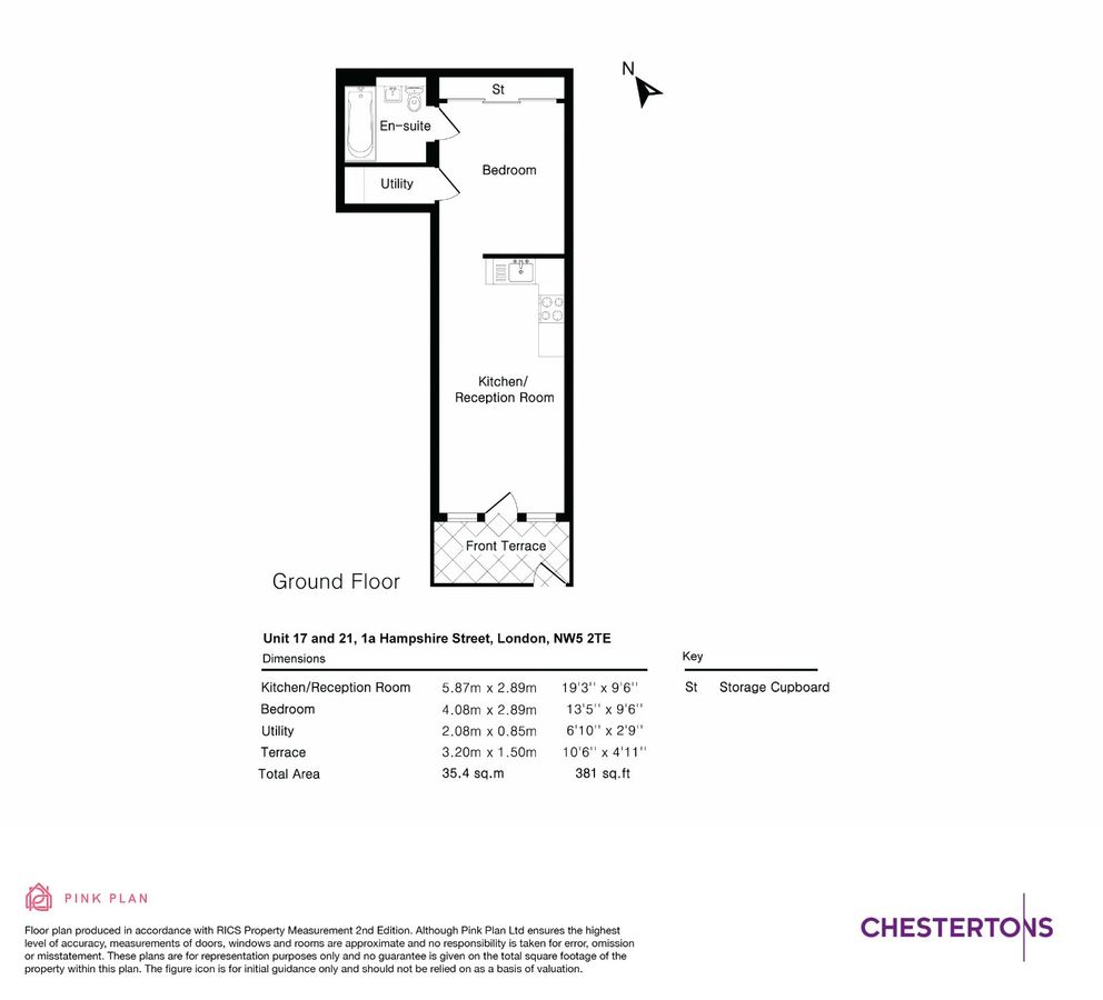 Квартира в Лондоне, Великобритания, 36 м² - фото 12