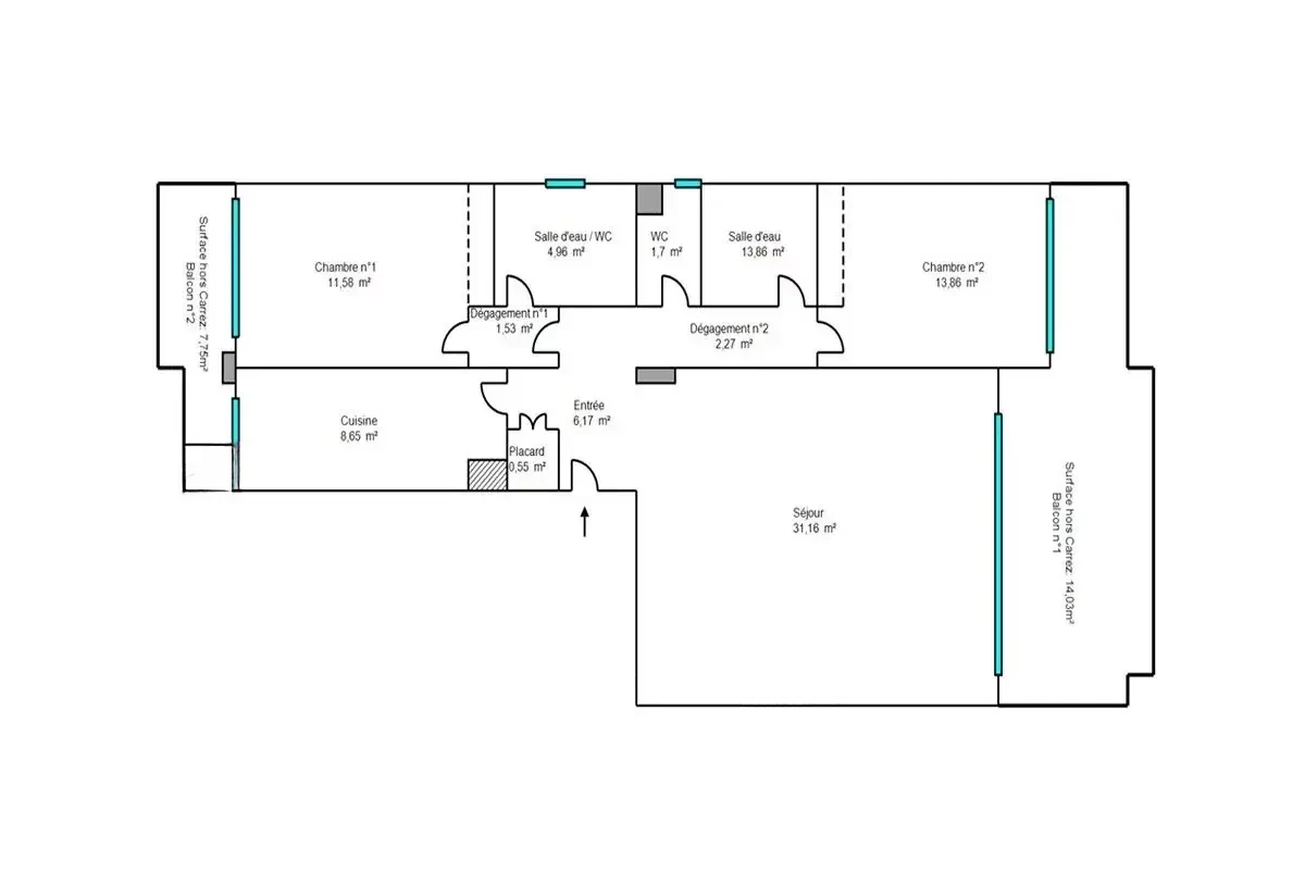 Квартира в Каннах, Франция, 86 м² - фото 13
