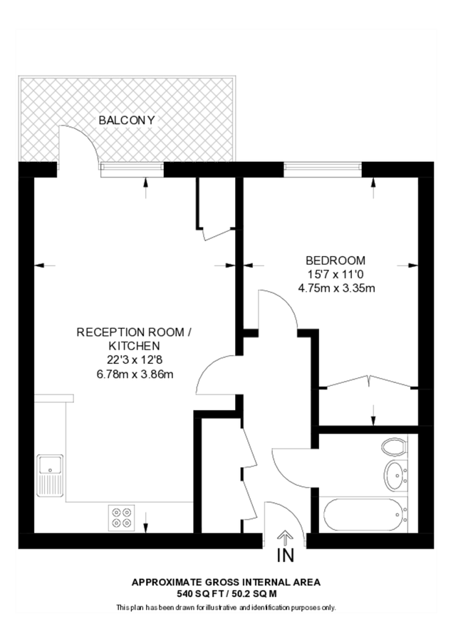 Квартира в Лондоне, Великобритания, 50 м² - фото 13
