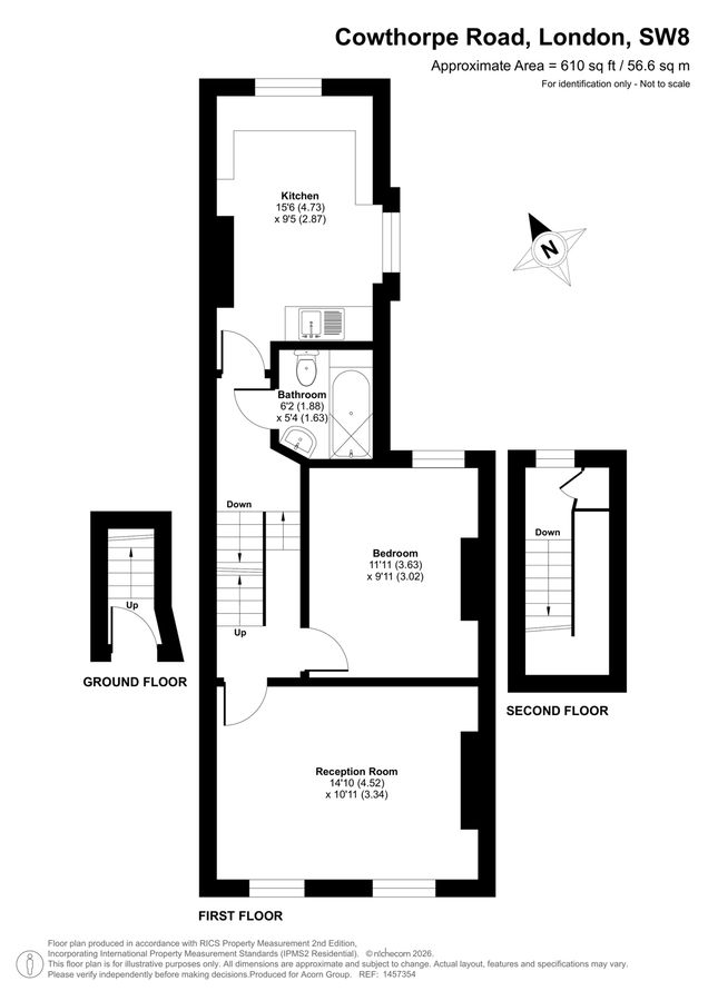 Квартира в Лондоне, Великобритания, 57 м² - фото 14