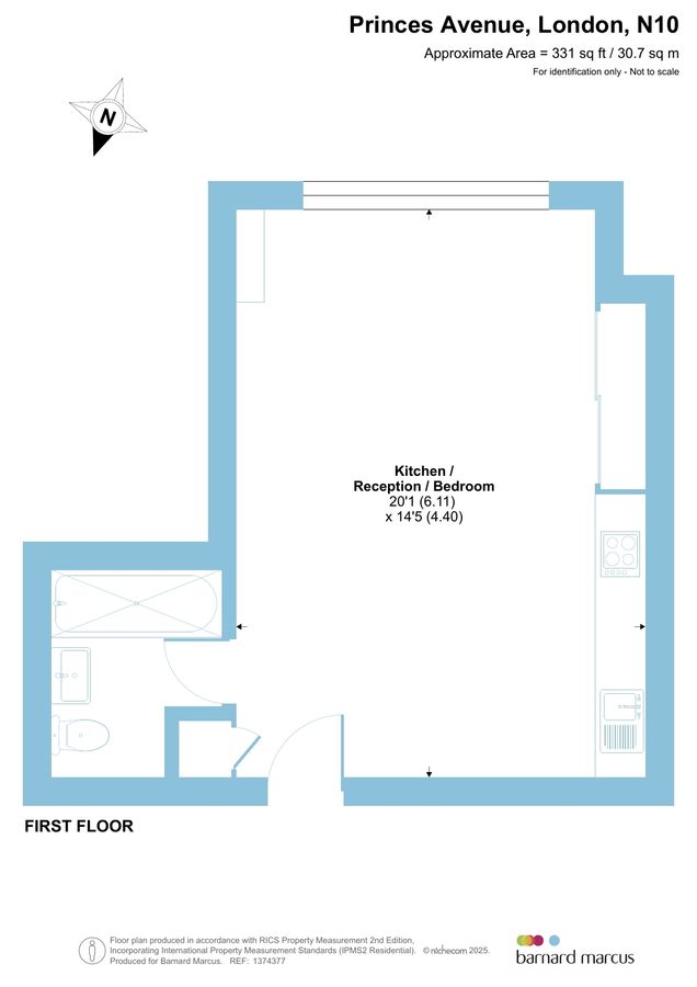 Квартира в Лондоне, Великобритания, 31 м² - фото 14