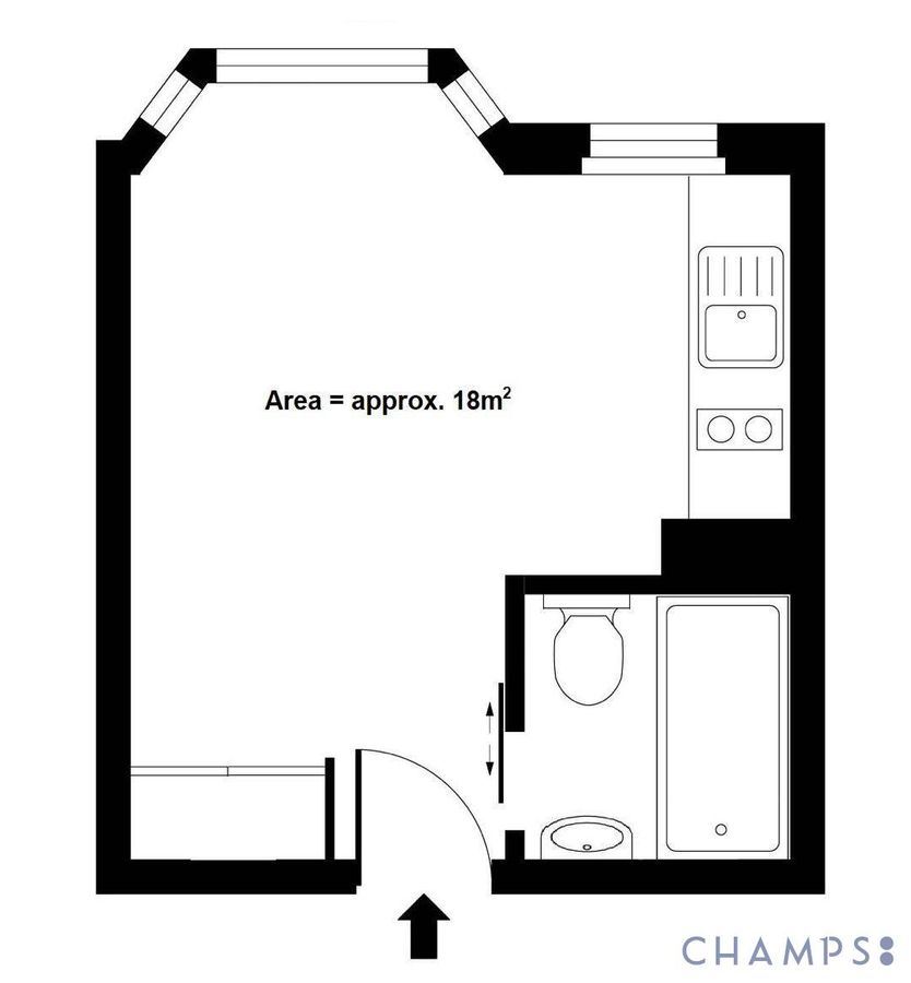 Квартира в Лондоне, Великобритания, 18 м² - фото 14
