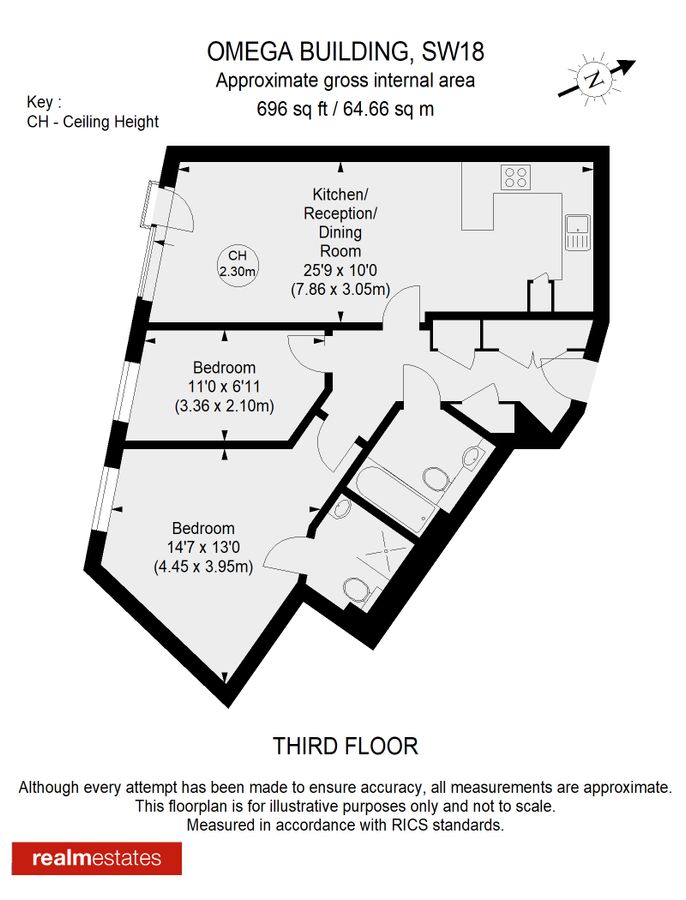 Квартира в Лондоне, Великобритания, 65 м² - фото 16