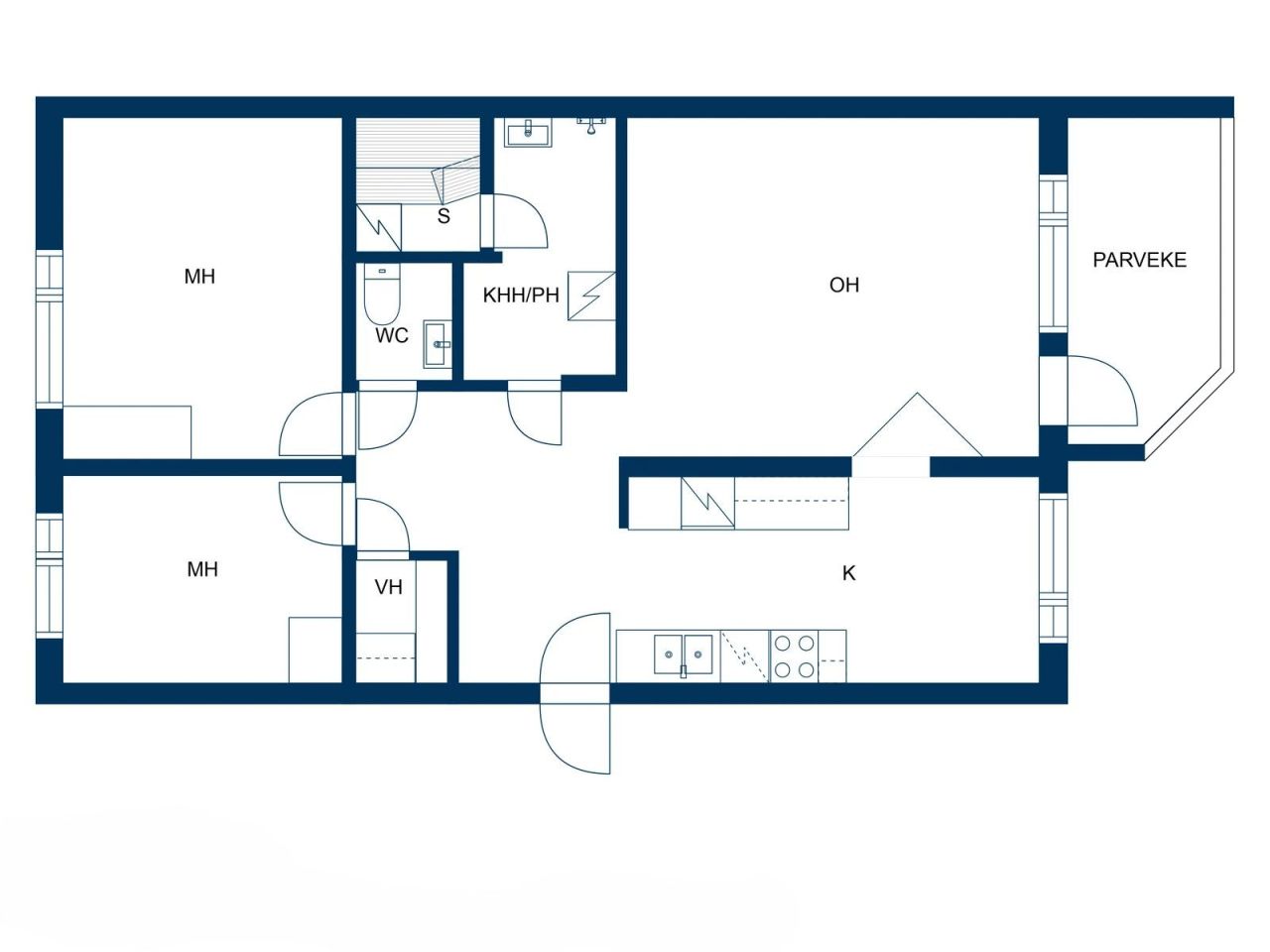Квартира в Коуволе, Финляндия, 71 м² - фото 3