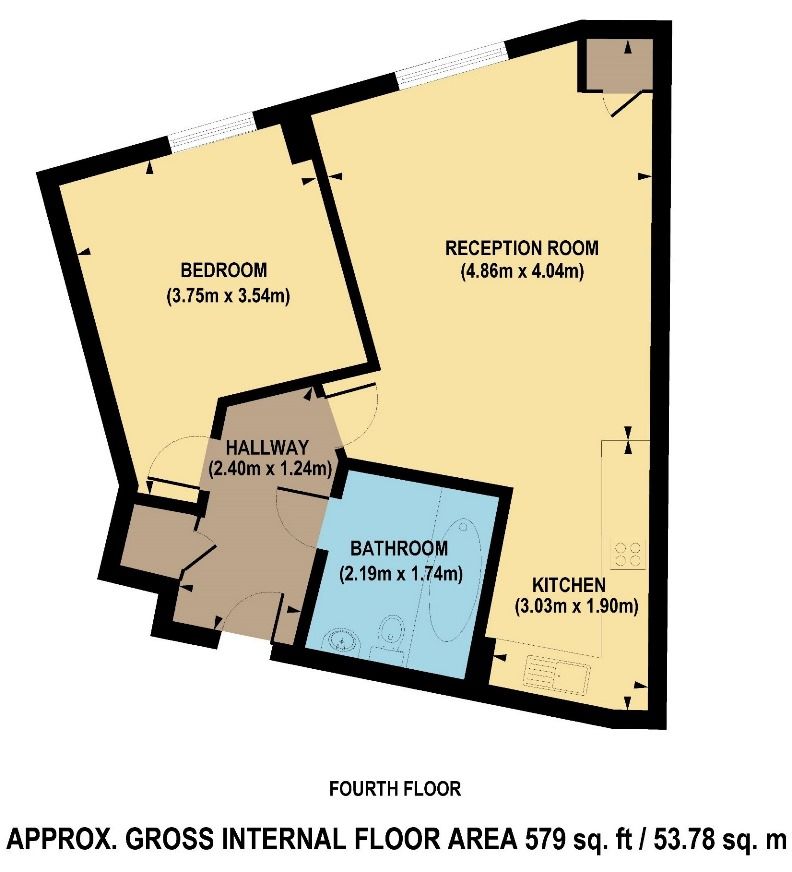 Квартира в Лондоне, Великобритания, 54 м² - фото 10