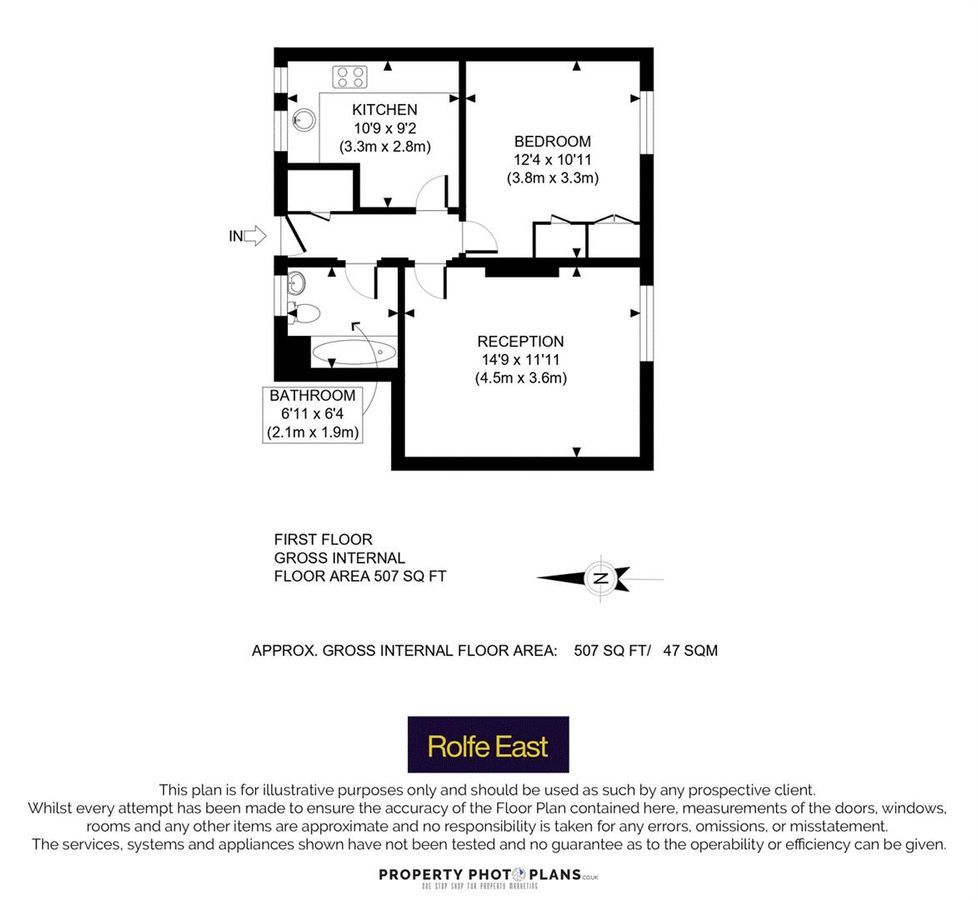Квартира в Лондоне, Великобритания, 47 м² - фото 10