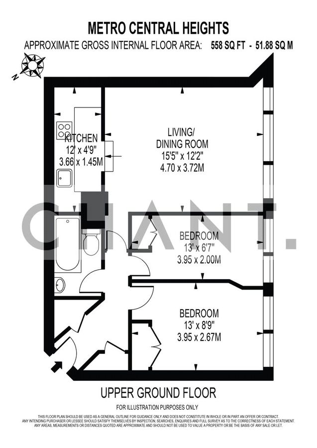 Квартира в Лондоне, Великобритания, 52 м² - фото 10