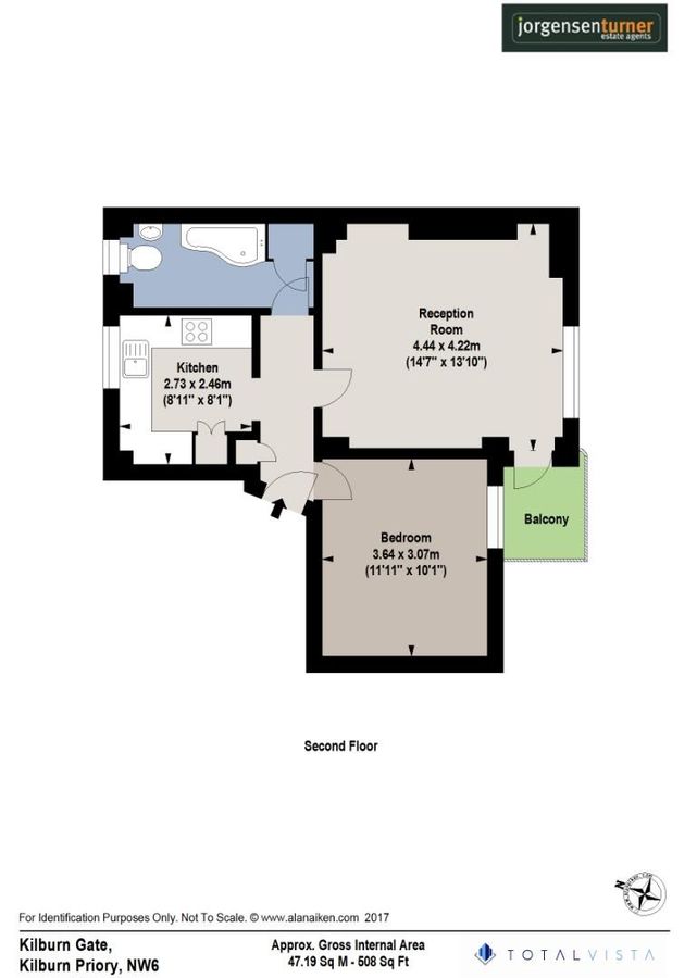 Квартира в Лондоне, Великобритания, 47 м² - фото 13