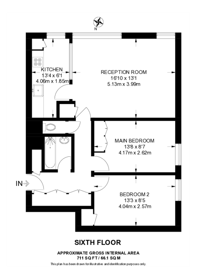 Квартира в Лондоне, Великобритания, 66 м² - фото 15