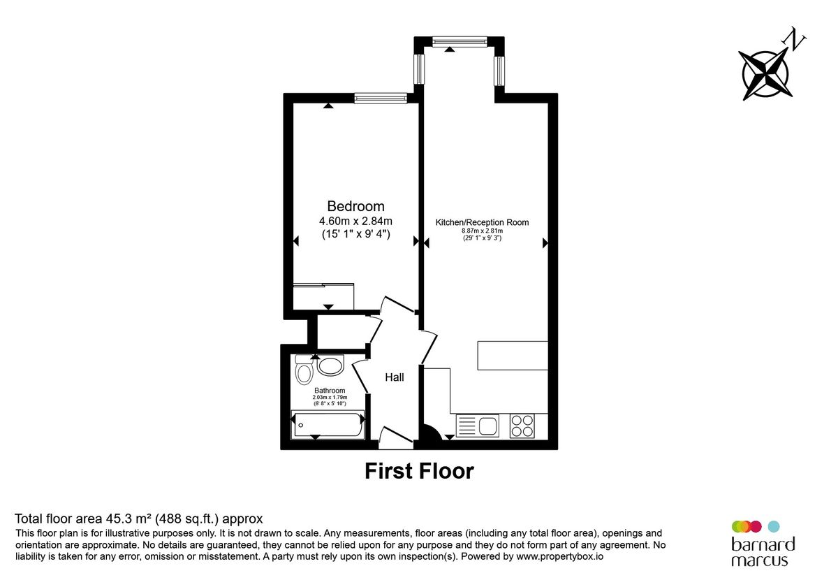 Квартира в Лондоне, Великобритания, 45 м² - фото 15