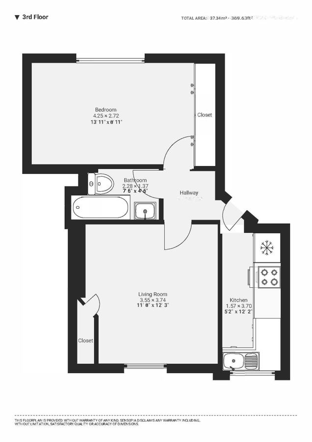 Квартира в Лондоне, Великобритания, 37 м² - фото 16