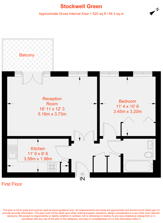 Квартира в Лондоне, Великобритания, 48 м² - фото 16