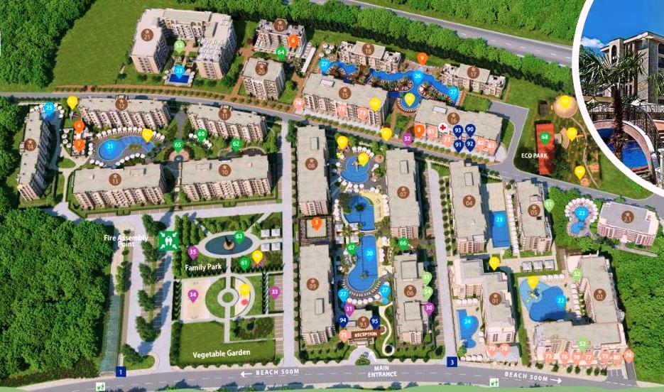 Студия на Солнечном берегу, Болгария, 35.53 м² - фото 10