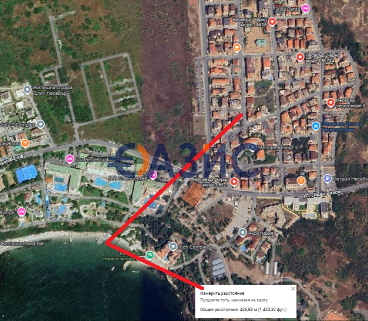 Апартаменты в Несебре, Болгария, 44.5 м² - фото 14