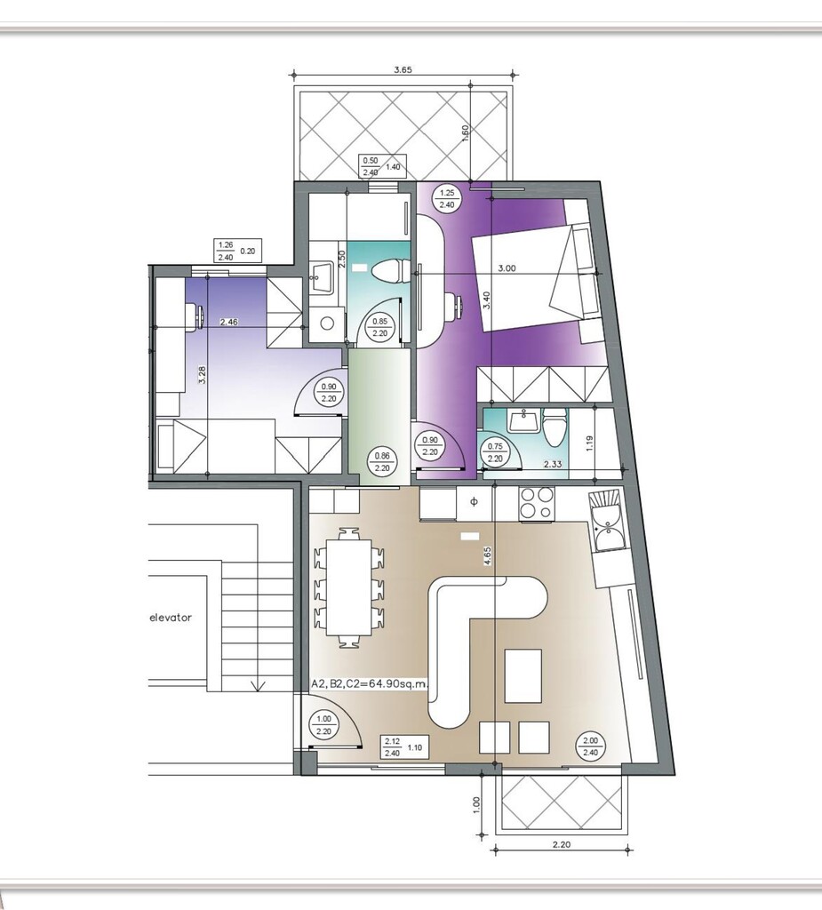 Квартира в Аттике, Греция, 66 м² - фото 8