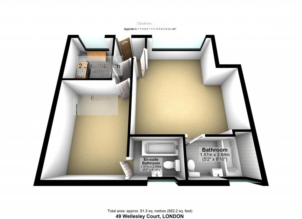 Квартира в Лондоне, Великобритания, 51 м² - фото 3