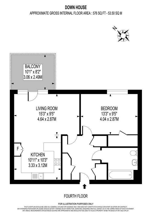 Квартира в Лондоне, Великобритания, 54 м² - фото 9