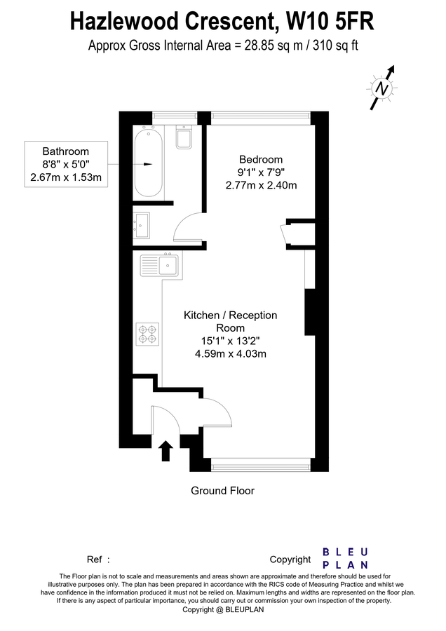 Квартира в Лондоне, Великобритания, 29 м² - фото 9