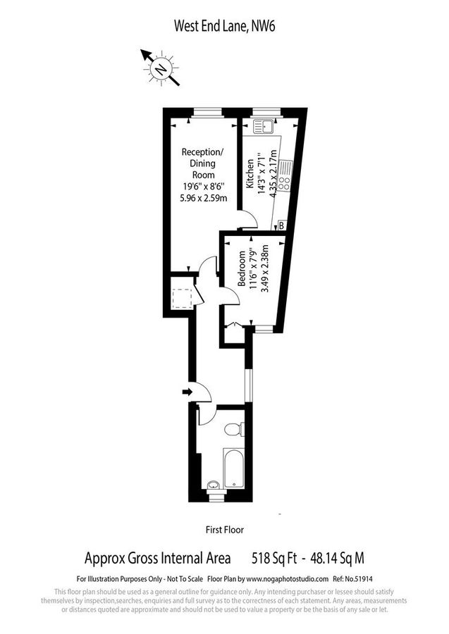 Квартира в Лондоне, Великобритания, 48 м² - фото 10