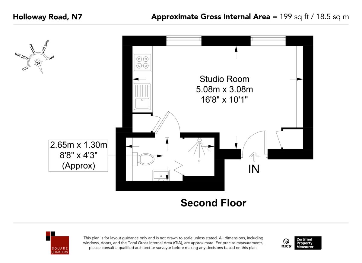 Квартира в Лондоне, Великобритания, 19 м² - фото 11